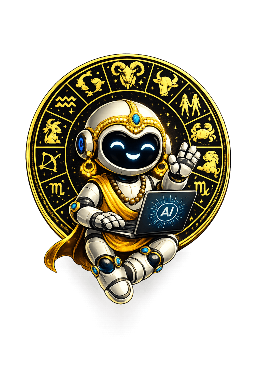 Jolsyan AI Vedic Sage Mascot